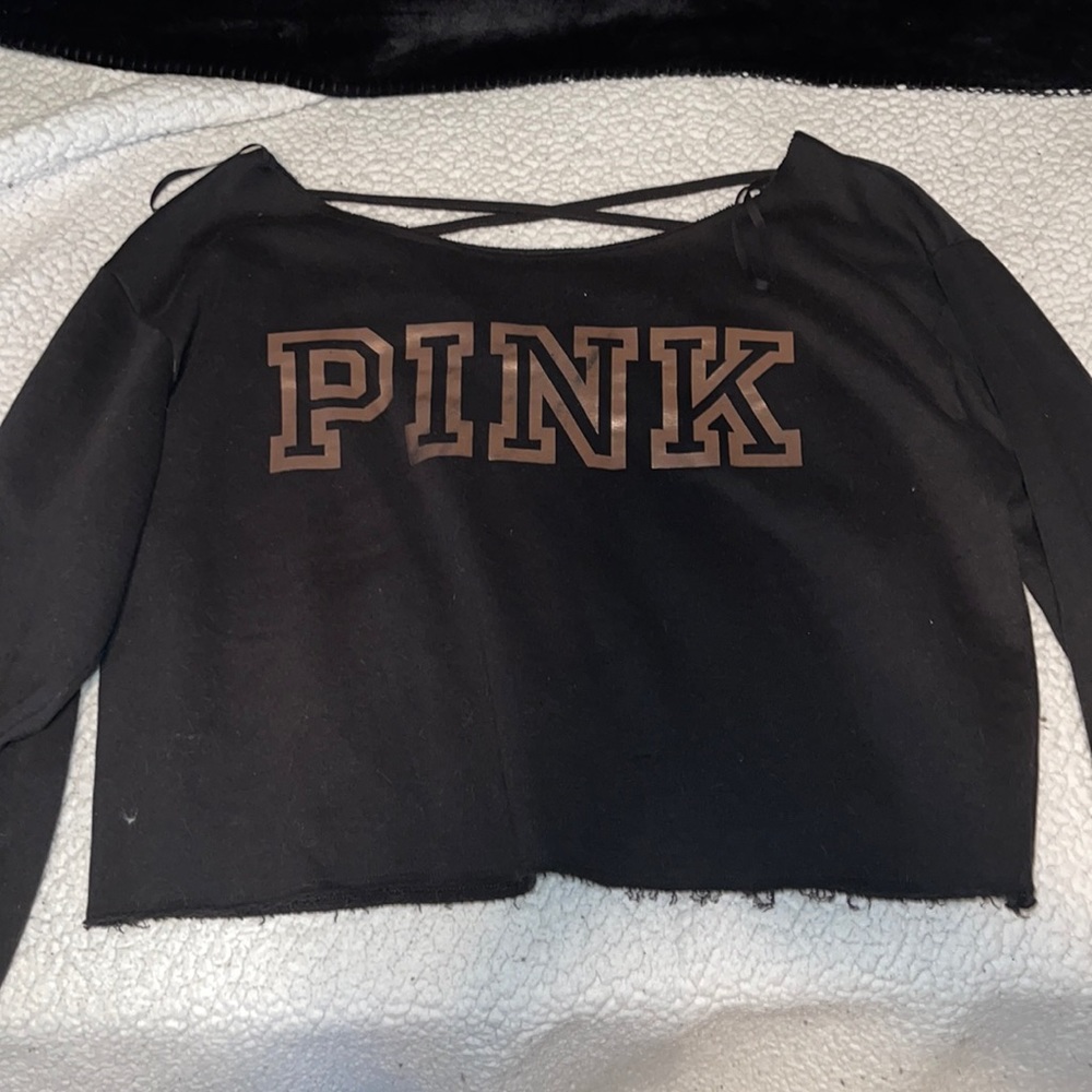 PINK Cropped Sweater